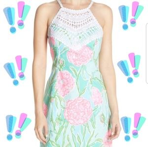 Lilly Pulitzer Pearl Ceochet Neck Cotton Shift